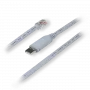 Kabel zmieniacz płci TELTONIKA PR2UR18M — RJ-45 na USB 2.0 Typ-A, 1,8 m, szary