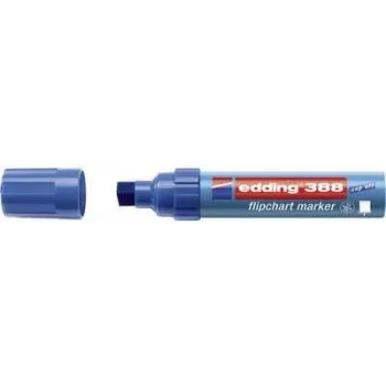 Marker do flipchartów Edding 388, pojedyncza końcówka, okrągła końcówka 4–12 mm, niebieski