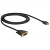 adapter kablowya wideo DeLOCK 85582 1 m HDMI Typ A DVI-D Czarny