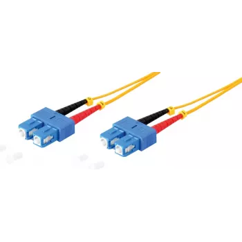 Światłowodowy dupleksowy kabel krosowy ShiverPeaks 77825 SC/SC 9/125µm OS1/OS2 5,0 m