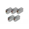Sprzęgło modułowe RJ45 Digitus DN-93901-5 5 sztuk złocone srebrne
