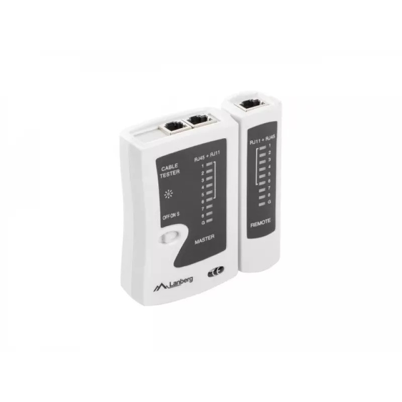 Zestaw narzędzi sieciowych LANBERG Tester Stripper Crimper NT-0301 – obsługa złączy RJ-12