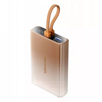 Przenośna ładowarka Vention 10000 mAh z USB-C, Lightning i USB-A, wyjście 22,5 W, miedziana