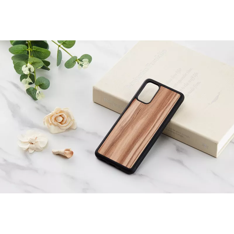 Etui na telefon man and wood Galaxy S20+ cappuccino czarny – ochronne etui na smartfona