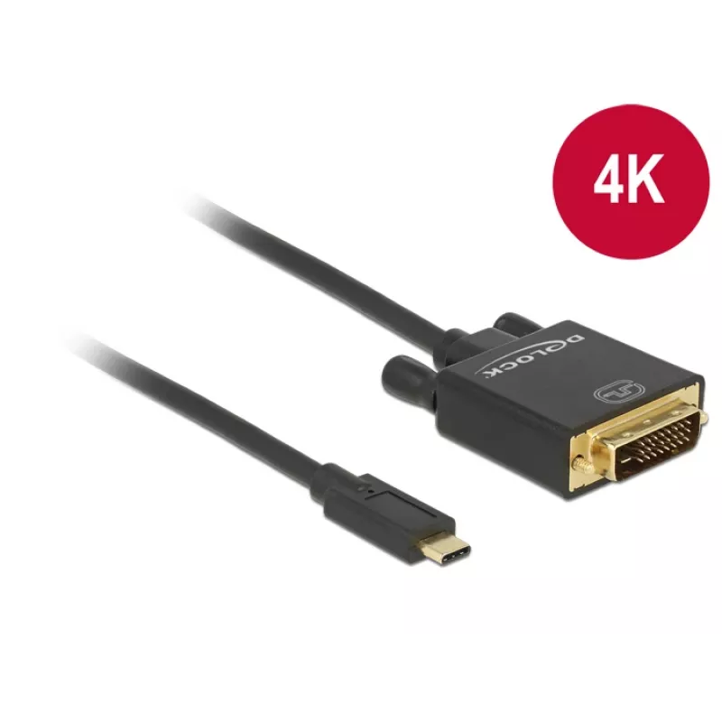 Adapter USB-C na DVI DeLOCK 85321 2m