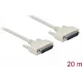 Kabel szeregowy DELOCK 84539, D‑Sub 25‑pin na D‑Sub 25‑pin, beżowy, 20 m