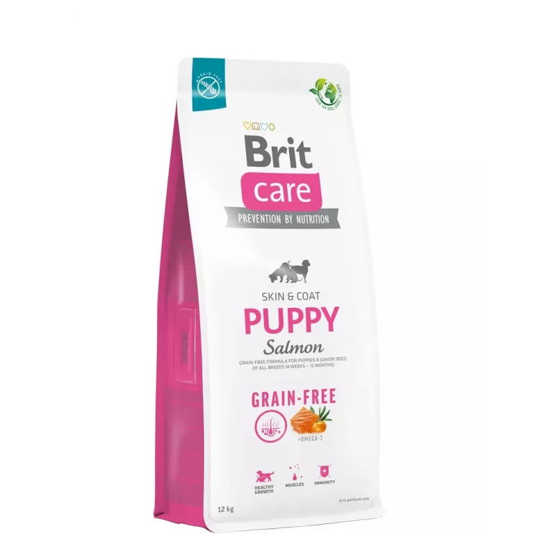Sucha karma dla psa Brit Care Puppy Potato & Salmon 12 kg — bezzbożowa, 30% białka, dla szczeniąt do 12 miesiąca