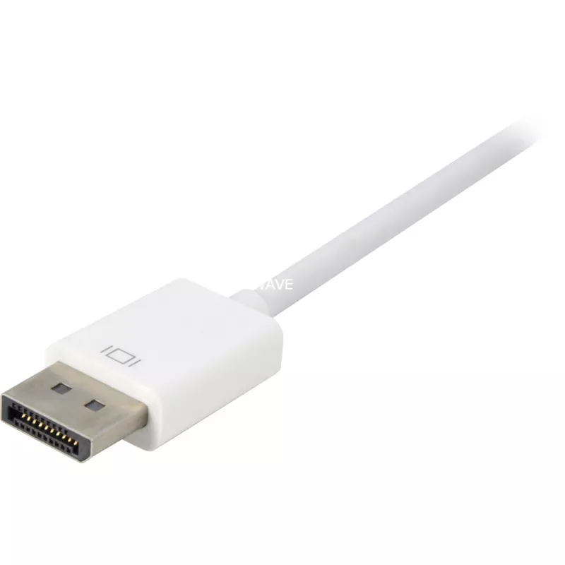 Przewód adaptera DisplayPort na DVI Sharkoon 0,15 m biały — DisplayPort 1.2 na DVI
