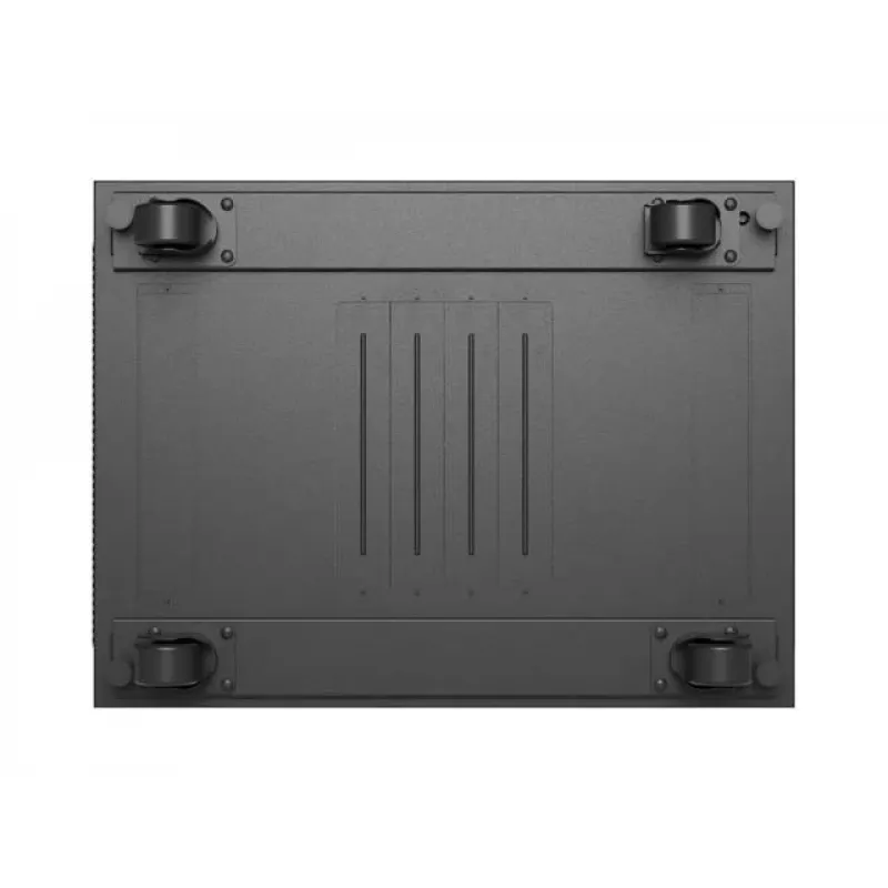 Szafa rackowa stojąca LANBERG 19 cali 24U 600x800 mm czarna z drzwiami szklanymi i wycięciem na LCD (płaski Pack) v2