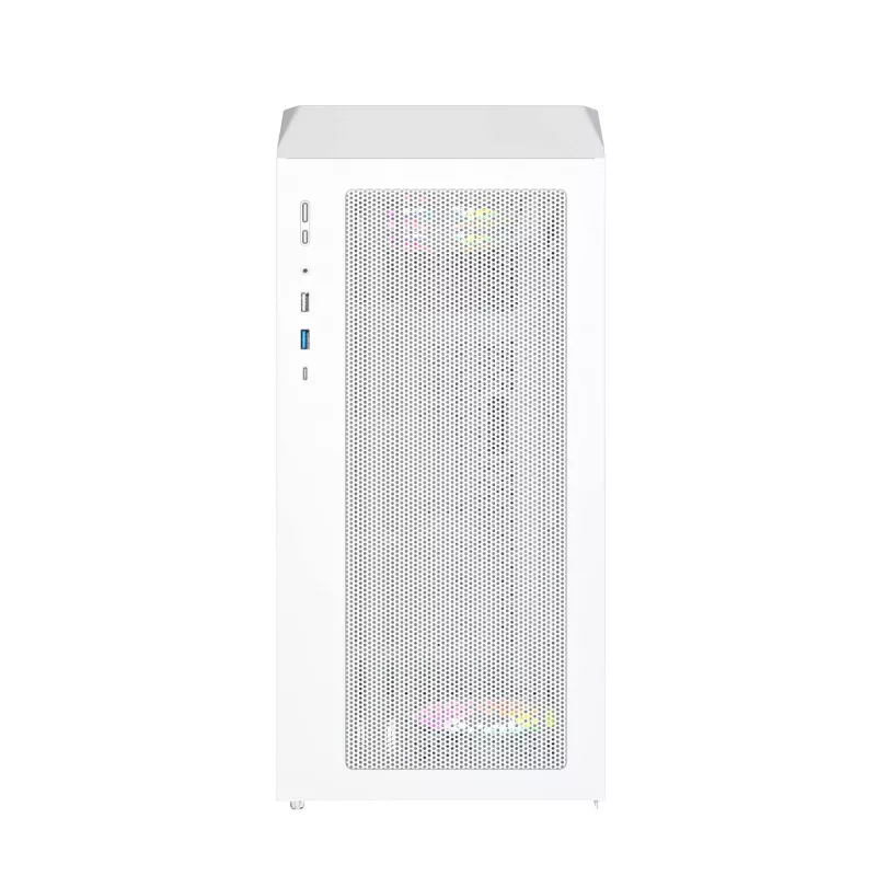 Obudowa PC Montech X5M (W) Micro Tower, biała — Micro-ATX/Mini-ITX, obsługa zasilacza ATX, 3x120 mm przód, 1x120 mm tył, 2 zatoki 3,5 cala, 4 zatoki 2,5 cala