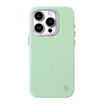 Etui ochronne Joyroom PN-15F1 do iPhone 15 Pro — cienki zielony, kompatybilne z ładowaniem bezprzewodowym
