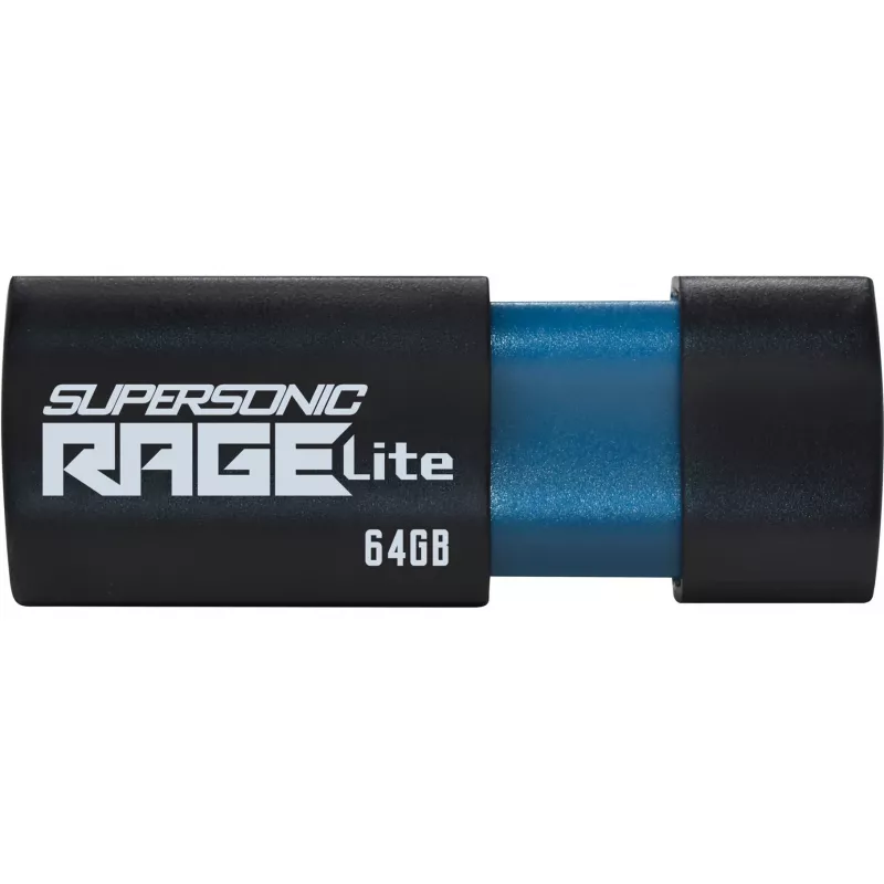 Pamięć USB PATRIOT Supersonic Rage Lite 64 GB USB Type-A 3.2 Gen 1, wysuwana, odporna na wstrząsy