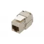 Extralink Keystone CAT6A STP RJ45 kątowe metalowe gniazdo keystone, jednoportowe