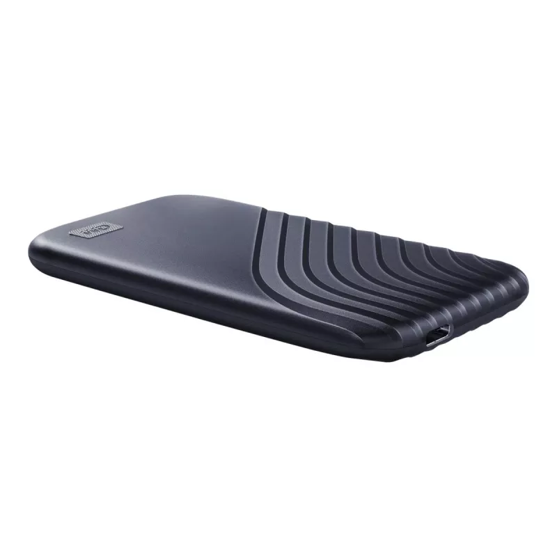 WD My Passport SSD WDBAGF0020BBL - SSD - verschlüsselt - 2 TB - extern (tragbar) - USB 3.2 Gen 2 (USB-C Steckverbinder) - 256-Bit-AES - Mitternachtsbl