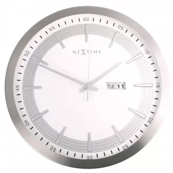NeXtime klok 3009 Captain, Ø44 cm, ścienna, biały