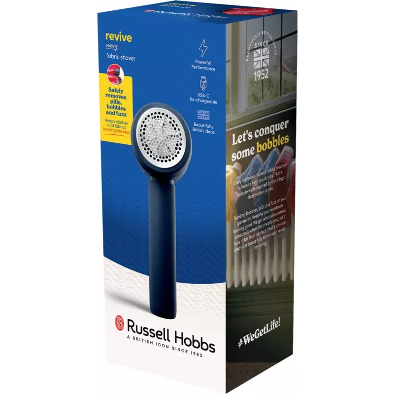 Golarka do ubrań Russell Hobbs 27660-56 przenośna, akumulatorowa, kompaktowy usuwacz zmechaceń