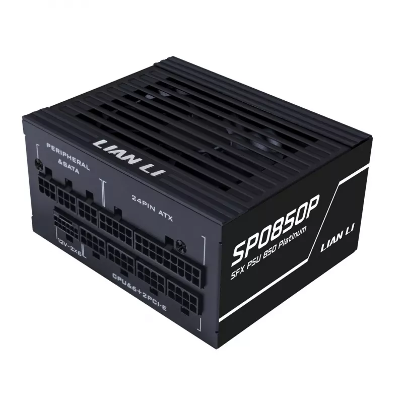 Zasilacz Lian Li SP Series Platinum SFX 850W w pełni modułowy PCIe 5.1 ATX 3.1 (G9P.SP0850P.B000.EU)