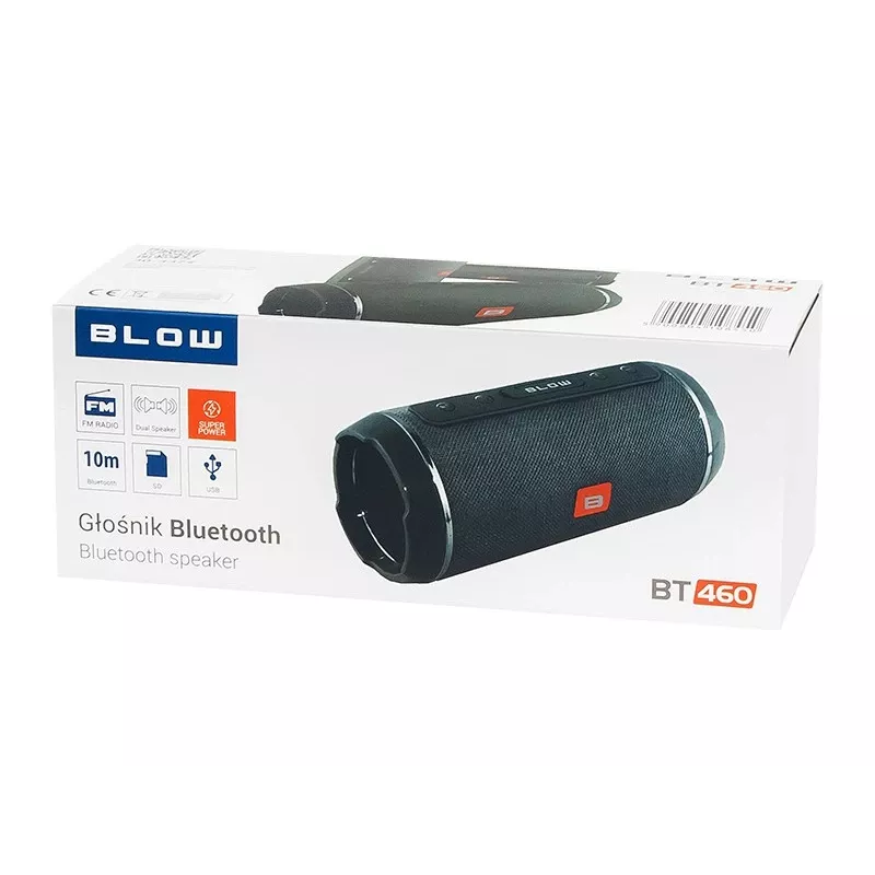 BLOW BT460 Przenośny głośnik stereo Czarny, Srebrny 10 W