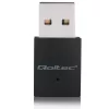 Bezprzewodowy mini adapter USB Wi-Fi QOLTEC 57007 — jednopasmowy 2.4 GHz, do 150 Mbps, antena wewnętrzna