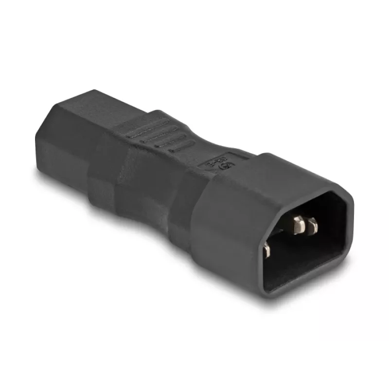 Zasilacz DeLOCK IEC 60320 C14 na C13 wtyk gniazdo 10A prosty czarny