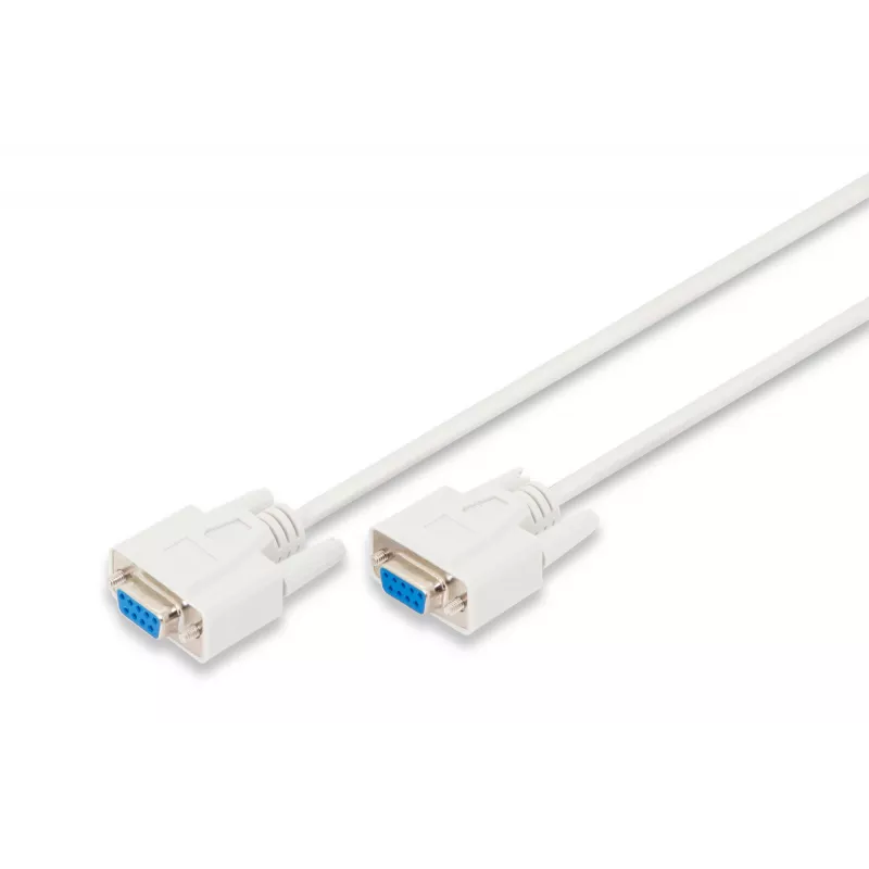 Kabel połączeniowy szeregowy Digitus [1x gniazdo D-SUB 9-stykowe - 1x gniazdo D-SUB 9-stykowe] 2,00 m Beżowy (AK-610106-020-E)