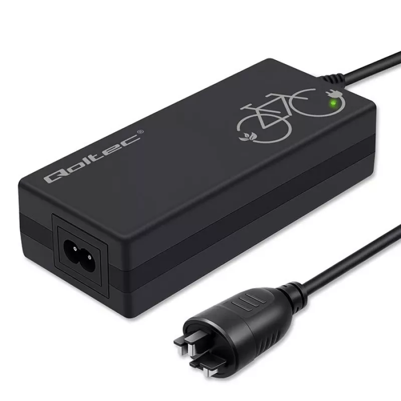 Ładowarka do e-roweru 36V/42V 2A z wtyczką Bosch 3-pin QOLTEC