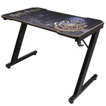 Biurko komputerowe Subsonic SA5593-H1 czarne prostokątne PVC 1100x600x750