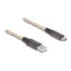 DeLOCK Kabel USB 2.0 Typ-A na USB Typ-C RGB 1 m