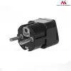 Adapter wtyczki zasilającej Maclean MCE155 NEMA 5-15P Type E FR Czarny
