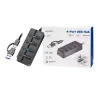 Koncentrator USB 3.2 Gen1, 4xUSB-A z przełącznikami
