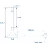 Antena Teltonika PR1KRT25 2.5 dBi RP-SMA 2.4-2.5 GHz