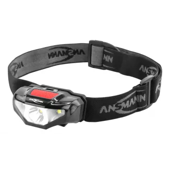 Ansmann HD70B - Latarka czołowa - Czarny - akrylonitryl-butadien-styren (ABS) - Tworzywo sztuczne - IP44 - LED - 1 lampa