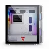 Obudowa PC MODECOM AMIRANI ARGB Midi Tower Biała — ATX/ITX, 35 cm GPU, 16.5 cm cooler CPU, 2x200 mm wentylatory