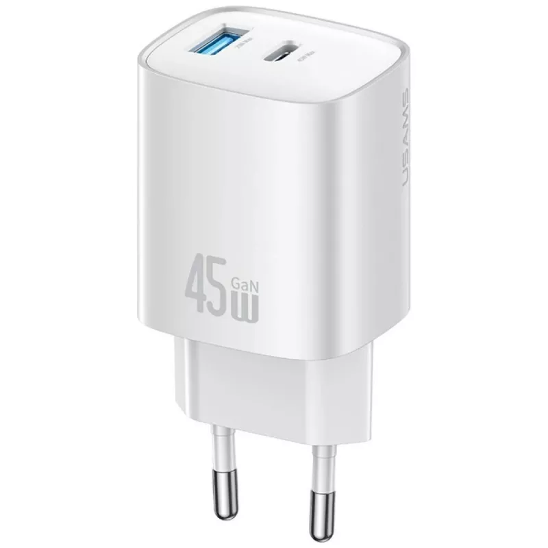 Ładowarka T66 45W GaN CC290 USB-A + USB-C