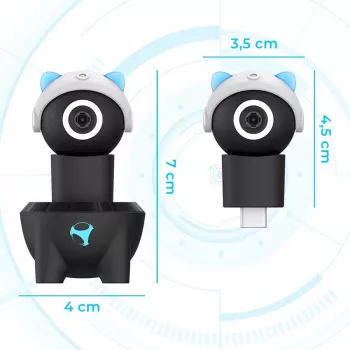 Subsonic Playcam 1080 2w1 HD Mini Kamera do Nintendo Switch 2 Jasny Niebieski