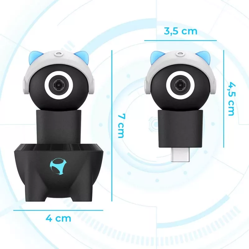 Subsonic Playcam 1080 2w1 HD Mini Kamera do Nintendo Switch 2 Jasny Niebieski