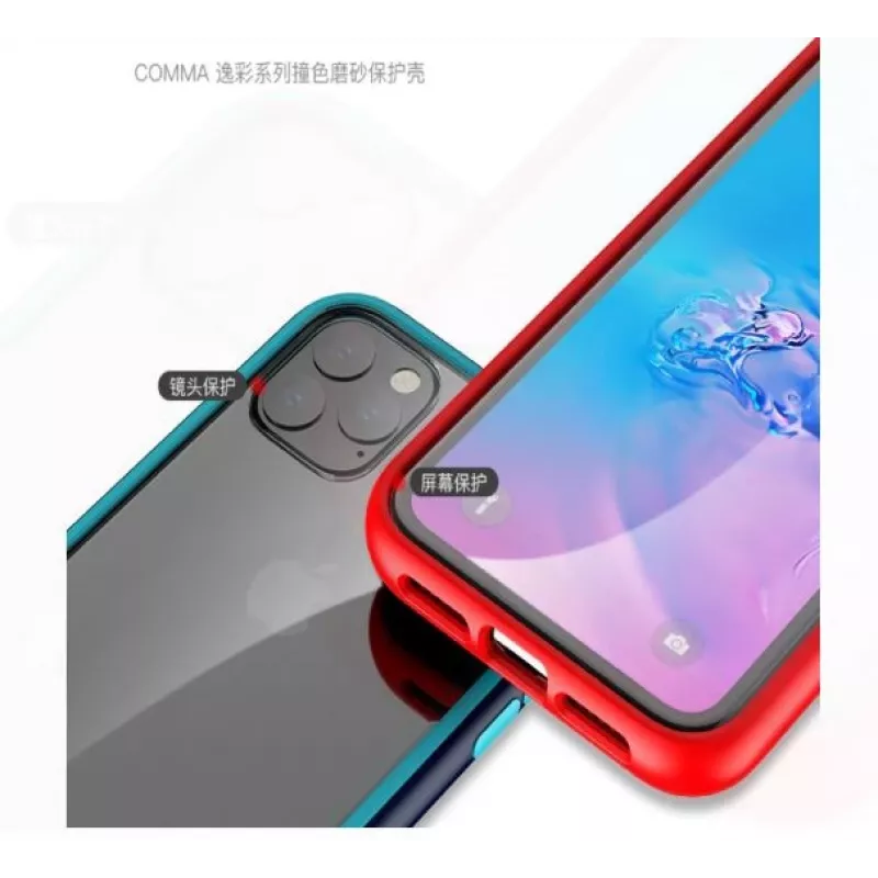 Etui COMMA Joy do iPhone 11 Pro — antyszokowe, niebieskie