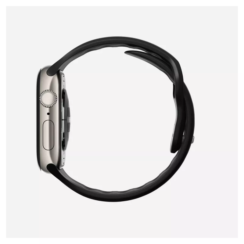 Pasek do zegarka Nomad Tempo Band Czarna guma, szerokość 18 mm, pasuje na nadgarstki 135–175 mm