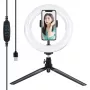 Statyw Puluz z pierścieniem LED 20 cm do vlogowania PKT3073B