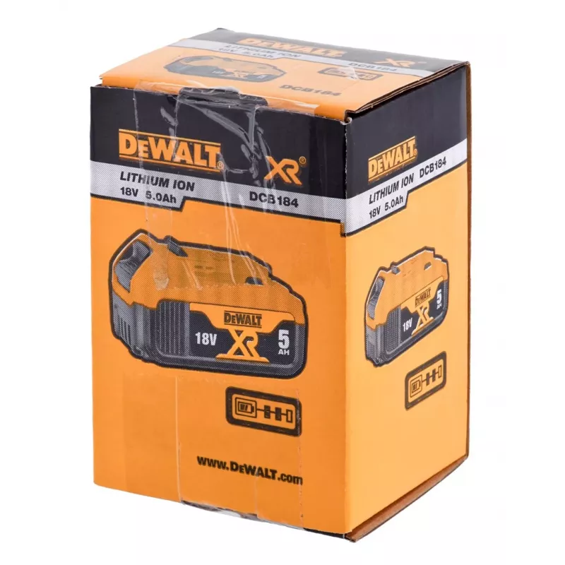 Dewalt 18V XR 5Ah Li-Ion Slide Pack Power Tool bateria