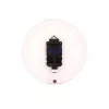 NeXtime klok 2615ro Focus, Ø25 cm, ścienny, biały/czerwony