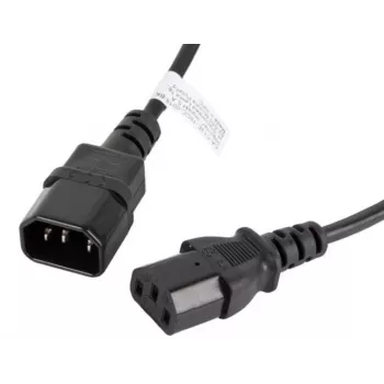 Kabel zasilający Lanberg CA-C13E-10CC-0018-BK Czarny 1.8m
