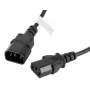 Kabel zasilający Lanberg CA-C13E-10CC-0018-BK Czarny 1.8m