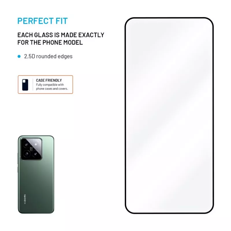 Szkło hartowane na ekran FIXED do Xiaomi 15 Full Cover 2,5D – ochrona wyświetlacza krawędź do krawędzi