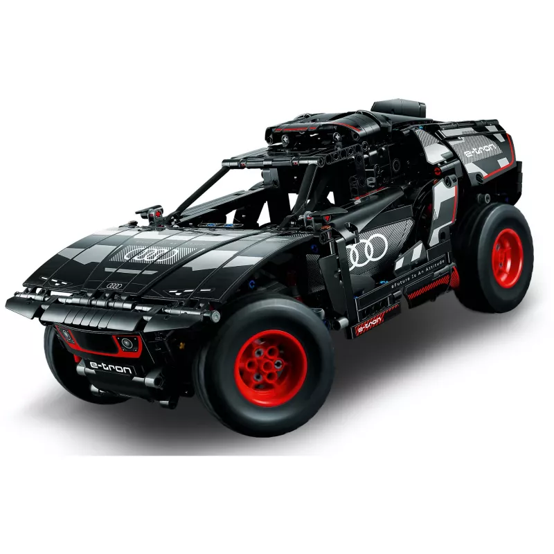 LEGO Technic zestaw konstrukcyjny pojazdu terenowego Audi RS Q e‑tron 42160 — 914 elementów, zalecany wiek 10+