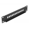 Patch panel światłowodowy DeLOCK 10 cali 12 portów SC Simplex LC Duplex 1U czarny