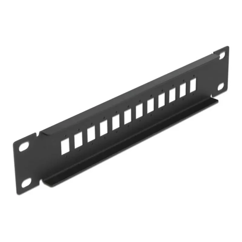 Patch panel światłowodowy DeLOCK 10 cali 12 portów SC Simplex LC Duplex 1U czarny