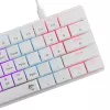 Klawiatura mechaniczna White Shark Nagamaki GK-006211 — kompaktowy układ, czerwone przełączniki mechaniczne, biała obudowa