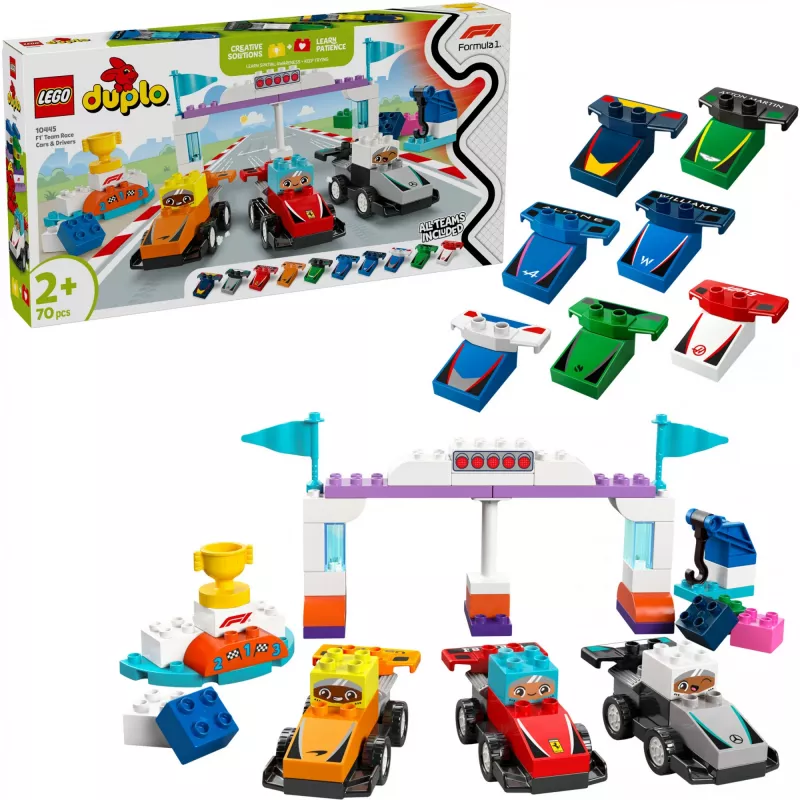 LEGO DUPLO 10445 Wyścigowe Samochody i Kierowcy F1
