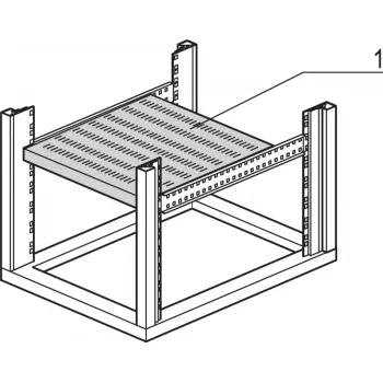 SCHROFF Półka stacjonarna do szafy rack (uniwersalny eurorack) - FACHB.UNI.STAT.600B500T 7021 (22117851)
